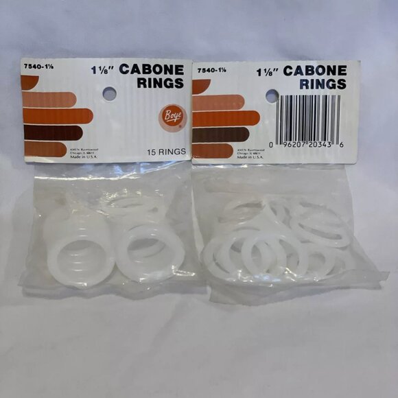 Boye Cabone Rings Two 15 Count Bags Size 1 1/8 Inches 7540 - Picture 2 of 6
